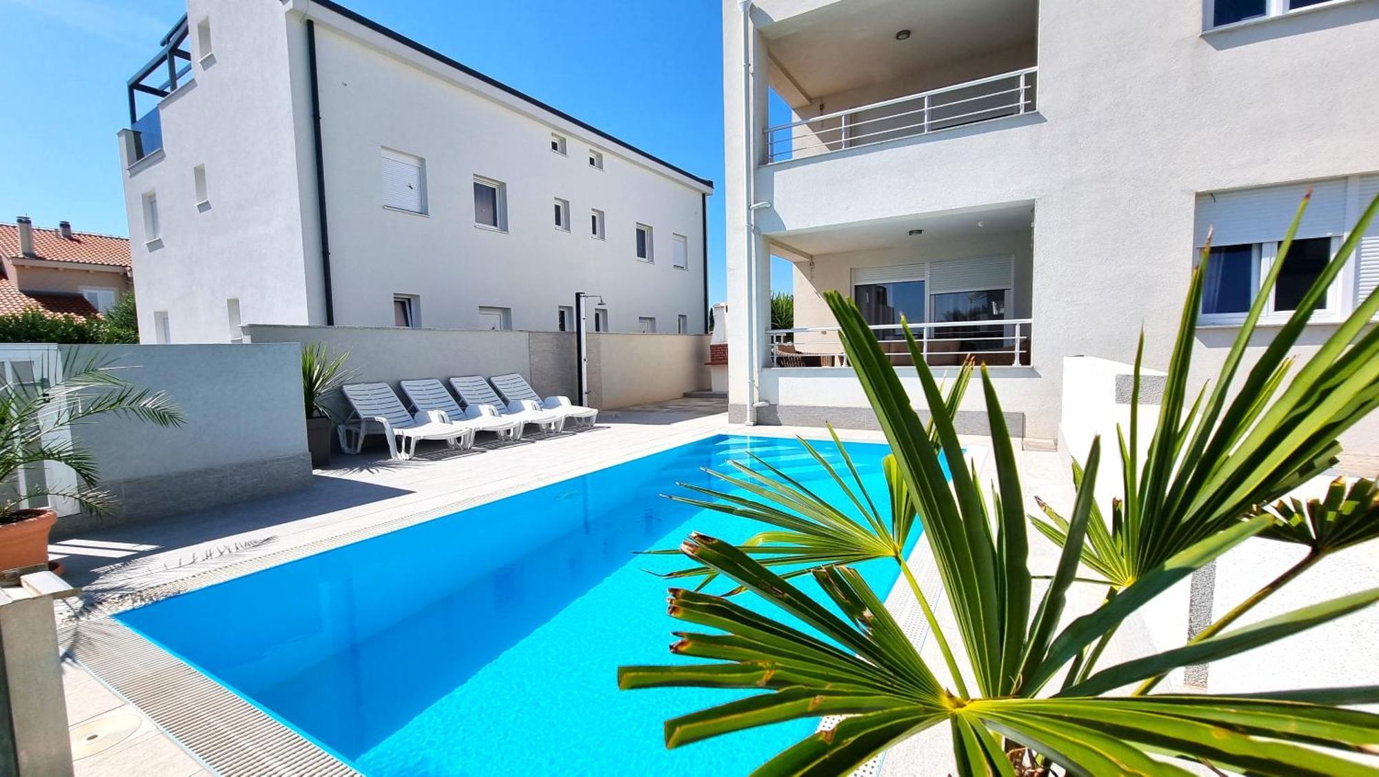 Apartments Le Mare - Pool, Sandstrand, Meerblick, W-Lan, Grill Privlaka  Kültér fotó