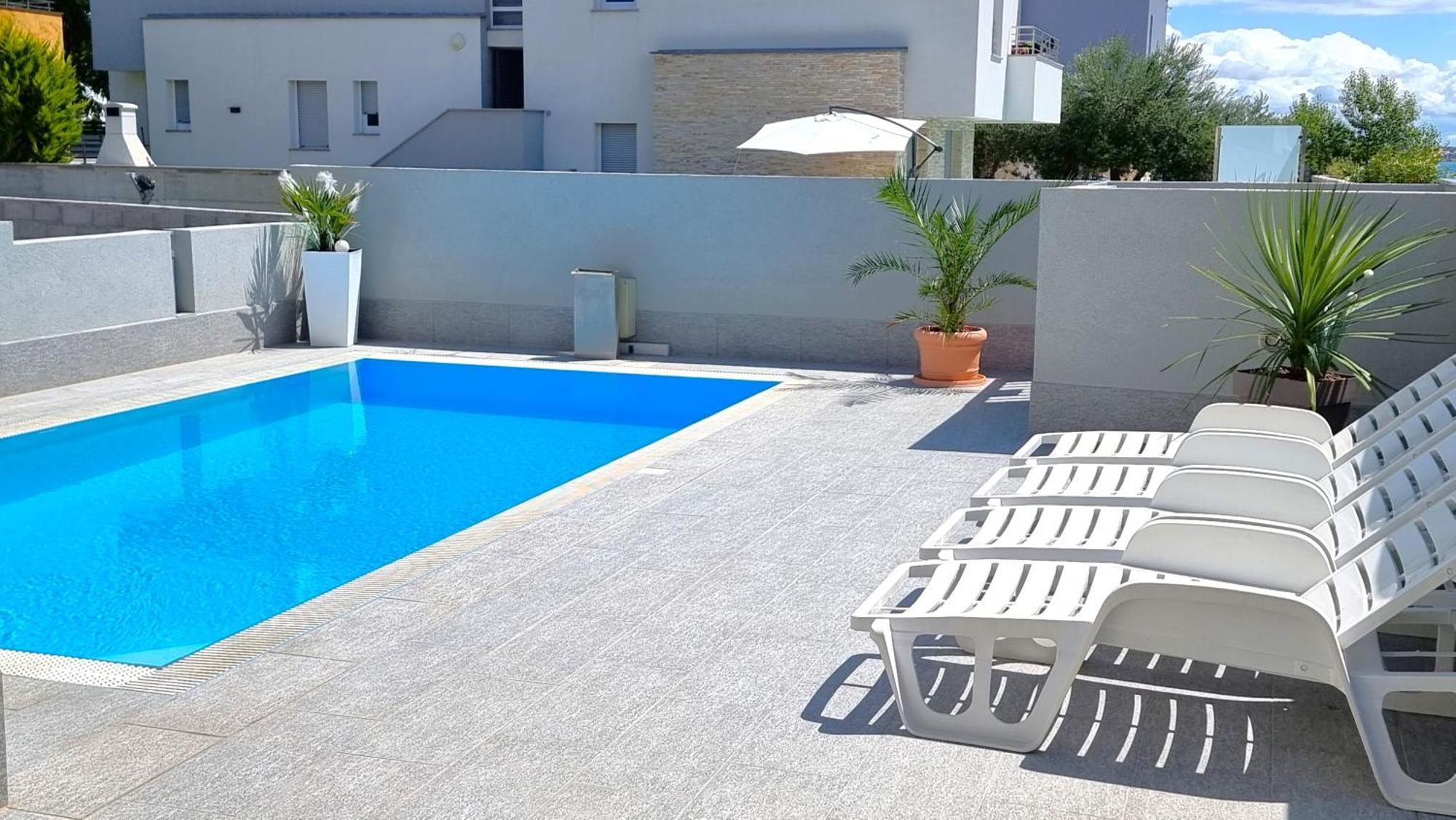 Apartments Le Mare - Pool, Sandstrand, Meerblick, W-Lan, Grill Privlaka  Kültér fotó